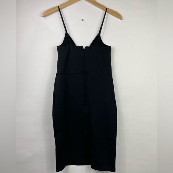 & Other Stories Front Tie Little Black Dress Size 6 - Picture 2 of 6